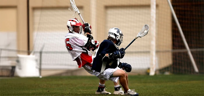 Lacrosse players and organizations in action